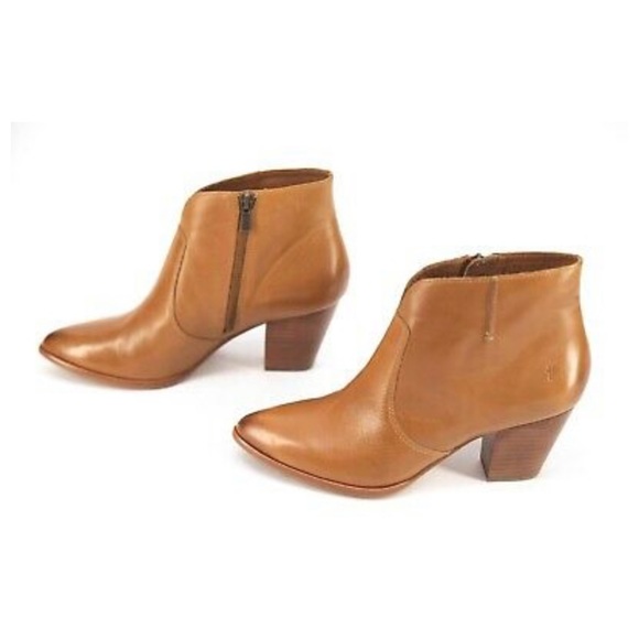 frye jennifer bootie cognac